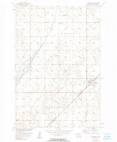 United States Geological Survey Claremont, SD (1956, 24000-Scale) digital map