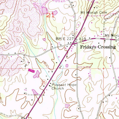 United States Geological Survey Clarence, AL (1958, 24000-Scale) digital map