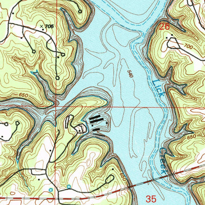 United States Geological Survey Clarence Cannon Dam, MO (1990, 24000-Scale) digital map