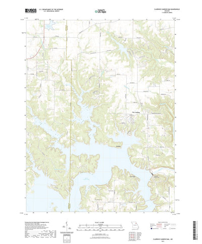 United States Geological Survey Clarence Cannon Dam, MO (2021, 24000-Scale) digital map