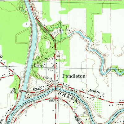 United States Geological Survey Clarence Center, NY (1980, 25000-Scale) digital map