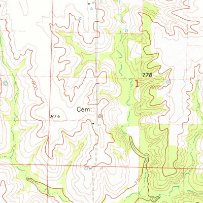 United States Geological Survey Clarence, MO (1971, 24000-Scale) digital map