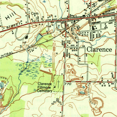 United States Geological Survey Clarence, NY (1950, 24000-Scale) digital map