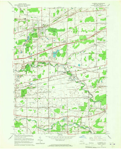 United States Geological Survey Clarence, NY (1965, 24000-Scale) digital map