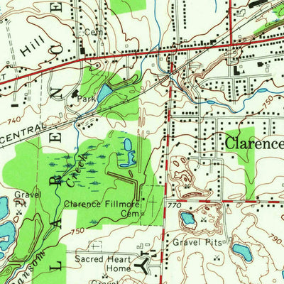 United States Geological Survey Clarence, NY (1965, 24000-Scale) digital map