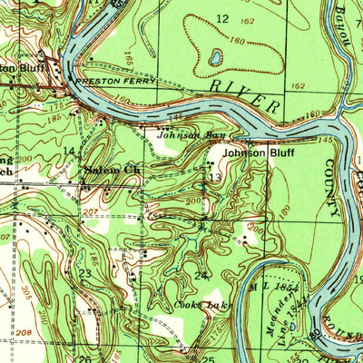 United States Geological Survey Clarendon, AR (1941, 62500-Scale) digital map