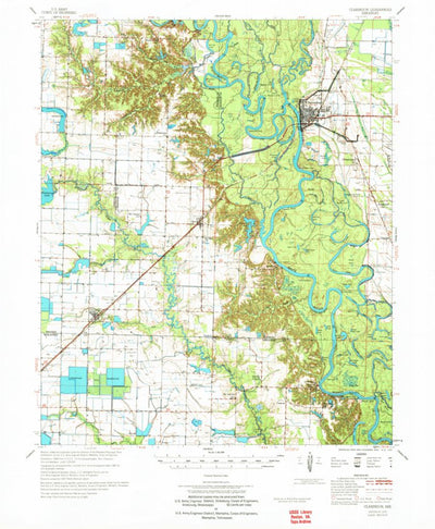 United States Geological Survey Clarendon, AR (1972, 62500-Scale) digital map