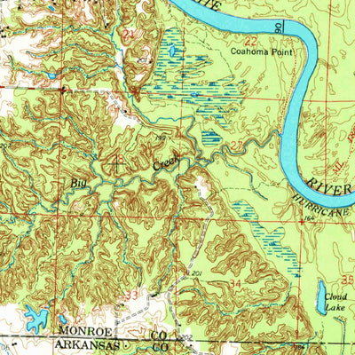 United States Geological Survey Clarendon, AR (1972, 62500-Scale) digital map
