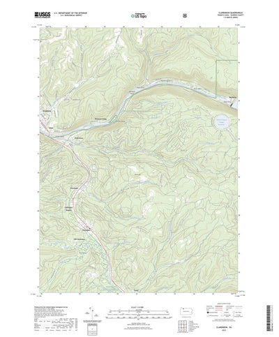 United States Geological Survey Clarendon, PA (2023, 24000-Scale) digital map