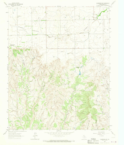 United States Geological Survey Clarendon SE, TX (1963, 24000-Scale) digital map