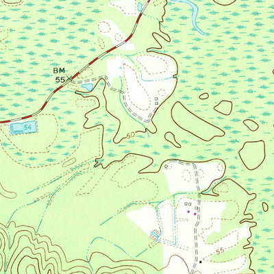 United States Geological Survey Claresville, VA-NC (1966, 24000-Scale) digital map