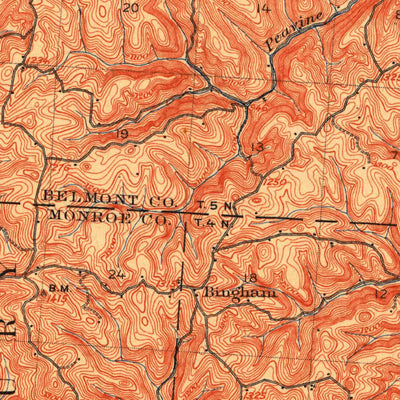 United States Geological Survey Clarington, WV-OH (1905, 62500-Scale) digital map