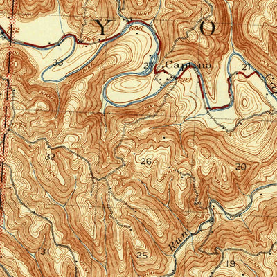 United States Geological Survey Clarington, WV-OH (1940, 62500-Scale) digital map