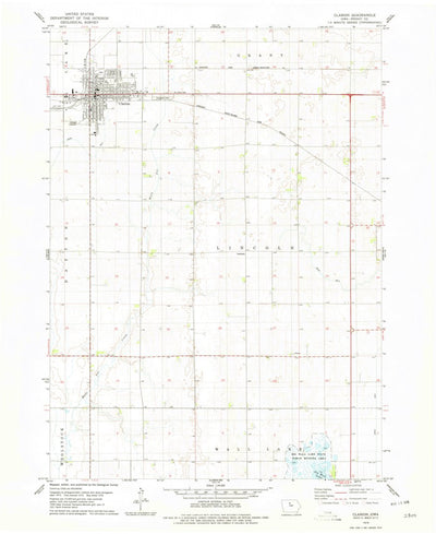 United States Geological Survey Clarion, IA (1978, 24000-Scale) digital map