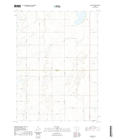 United States Geological Survey Clarion SW, IA (2022, 24000-Scale) digital map