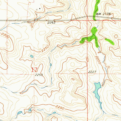 United States Geological Survey Clark Butte NW, ND (1960, 24000-Scale) digital map