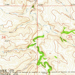 United States Geological Survey Clark Butte NW, ND (1960, 24000-Scale) digital map