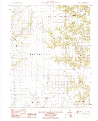 United States Geological Survey Clark Center, IL (1984, 24000-Scale) digital map