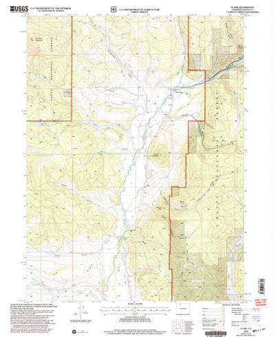 United States Geological Survey Clark, CO (2000, 24000-Scale) digital map