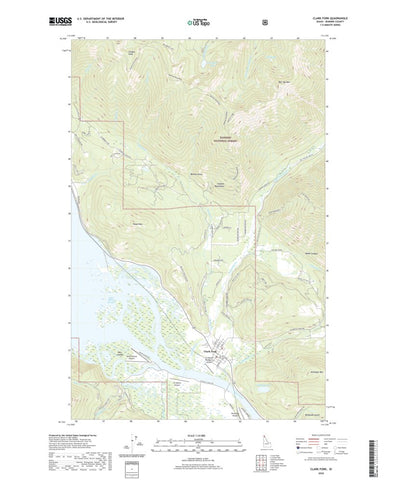 United States Geological Survey Clark Fork, ID (2020, 24000-Scale) digital map