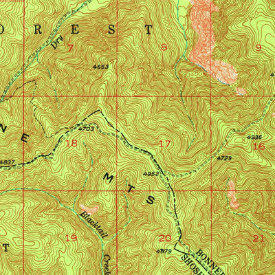 United States Geological Survey Clark Fork, ID-MT (1951, 62500-Scale) digital map