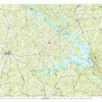 United States Geological Survey Clark Hill Lake, GA-SC (1980, 100000-Scale) digital map
