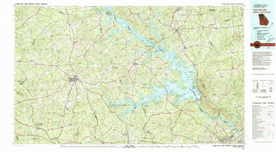United States Geological Survey Clark Hill Lake, GA-SC (1980, 100000-Scale) digital map
