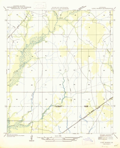 United States Geological Survey Clark Hollow, LA (1947, 31680-Scale) digital map