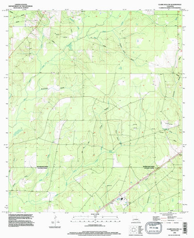 United States Geological Survey Clark Hollow, LA (1994, 24000-Scale) digital map