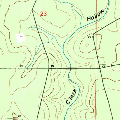United States Geological Survey Clark Hollow, LA (1994, 24000-Scale) digital map