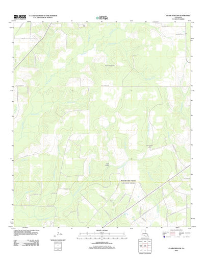 United States Geological Survey Clark Hollow, LA (2012, 24000-Scale) digital map