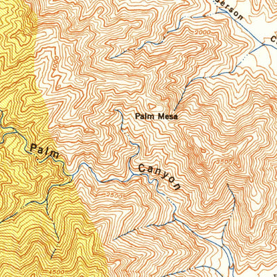 United States Geological Survey Clark Lake, CA (1942, 62500-Scale) digital map