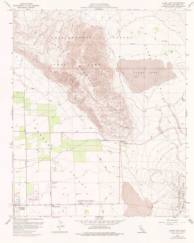 United States Geological Survey Clark Lake, CA (1959, 24000-Scale) digital map