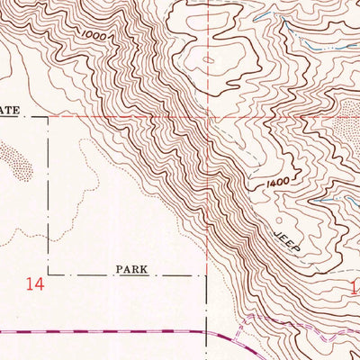 United States Geological Survey Clark Lake, CA (1959, 24000-Scale) digital map