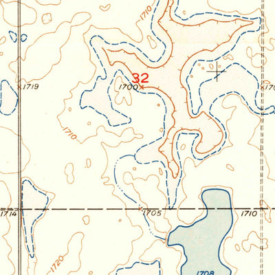 United States Geological Survey Clark Lake, SD (1951, 24000-Scale) digital map