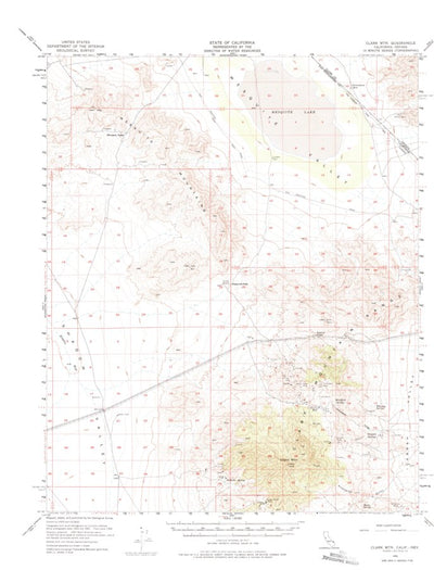 United States Geological Survey Clark Mountain, CA-NV (1956, 62500-Scale) digital map