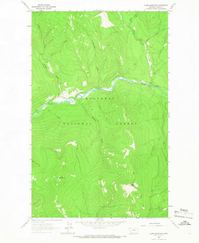 United States Geological Survey Clark Mountain, MT (1963, 24000-Scale) digital map