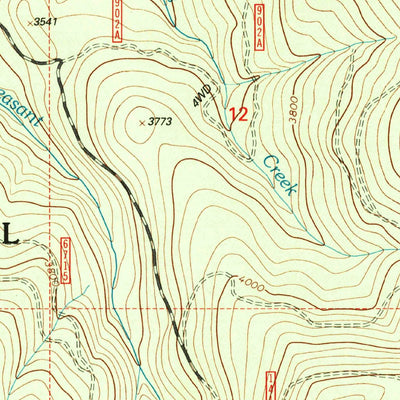 United States Geological Survey Clark Mountain, MT (1997, 24000-Scale) digital map