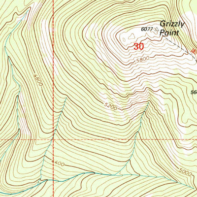 United States Geological Survey Clark Mountain, MT (1997, 24000-Scale) digital map