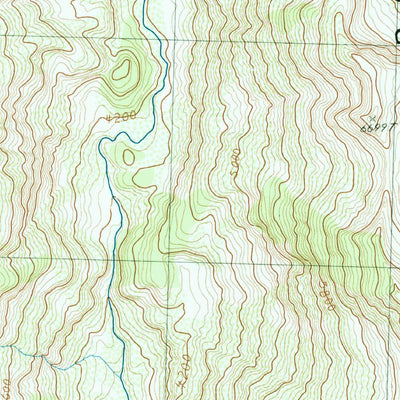 United States Geological Survey Clark Mountain, WA (1988, 24000-Scale) digital map