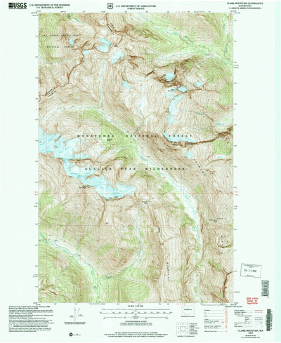 United States Geological Survey Clark Mountain, WA (2004, 24000-Scale) digital map