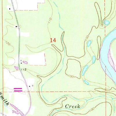 United States Geological Survey Clark, MS (1964, 24000-Scale) digital map