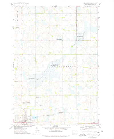 United States Geological Survey Clark North, SD (1973, 24000-Scale) digital map