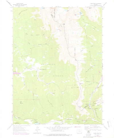 United States Geological Survey Clark Peak, CO (1962, 24000-Scale) digital map