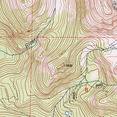 United States Geological Survey Clark Peak, CO (2000, 24000-Scale) digital map