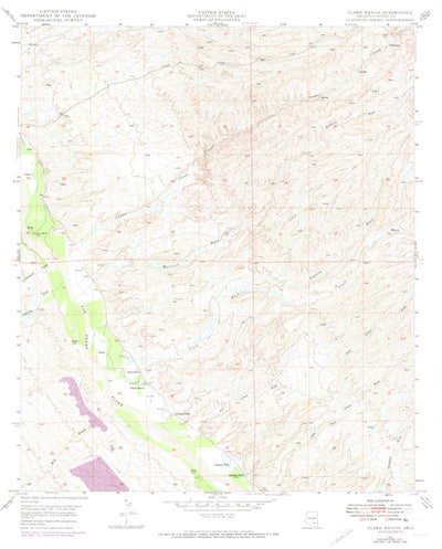 United States Geological Survey Clark Ranch, AZ (1948, 24000-Scale) digital map