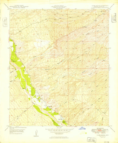 United States Geological Survey Clark Ranch, AZ (1949, 24000-Scale) digital map