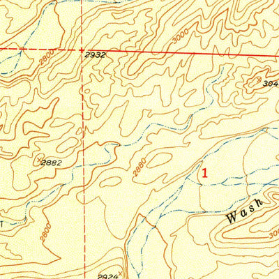 United States Geological Survey Clark Ranch, AZ (1949, 24000-Scale) digital map