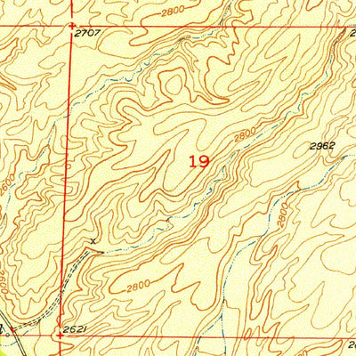 United States Geological Survey Clark Ranch, AZ (1949, 24000-Scale) digital map