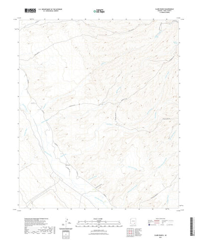 United States Geological Survey Clark Ranch, AZ (2021, 24000-Scale) digital map